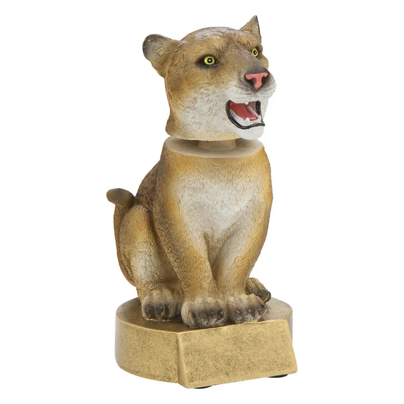 Mascot Bobble Head Cougar - 6"