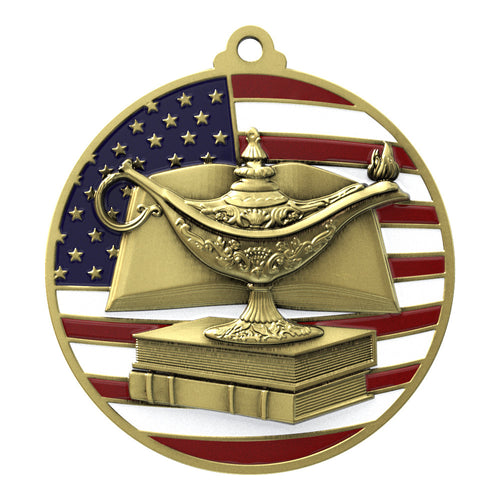 Patriotic Book & Lamp