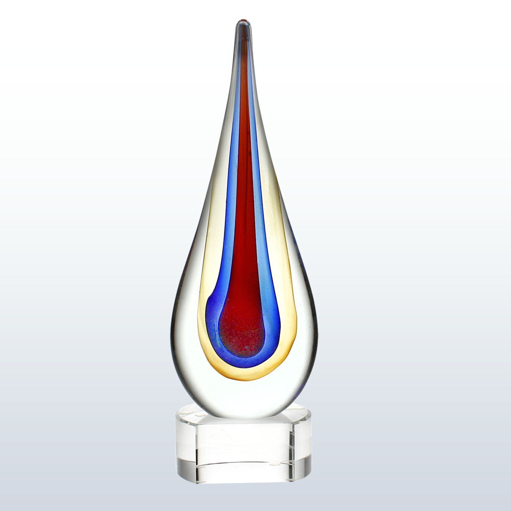 Teardrop Art Glass Award