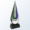 Blue Swirl Art Glass Award