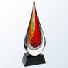 Red Swirl Art Glass Award
