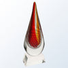 Red Swirl Art Glass Award