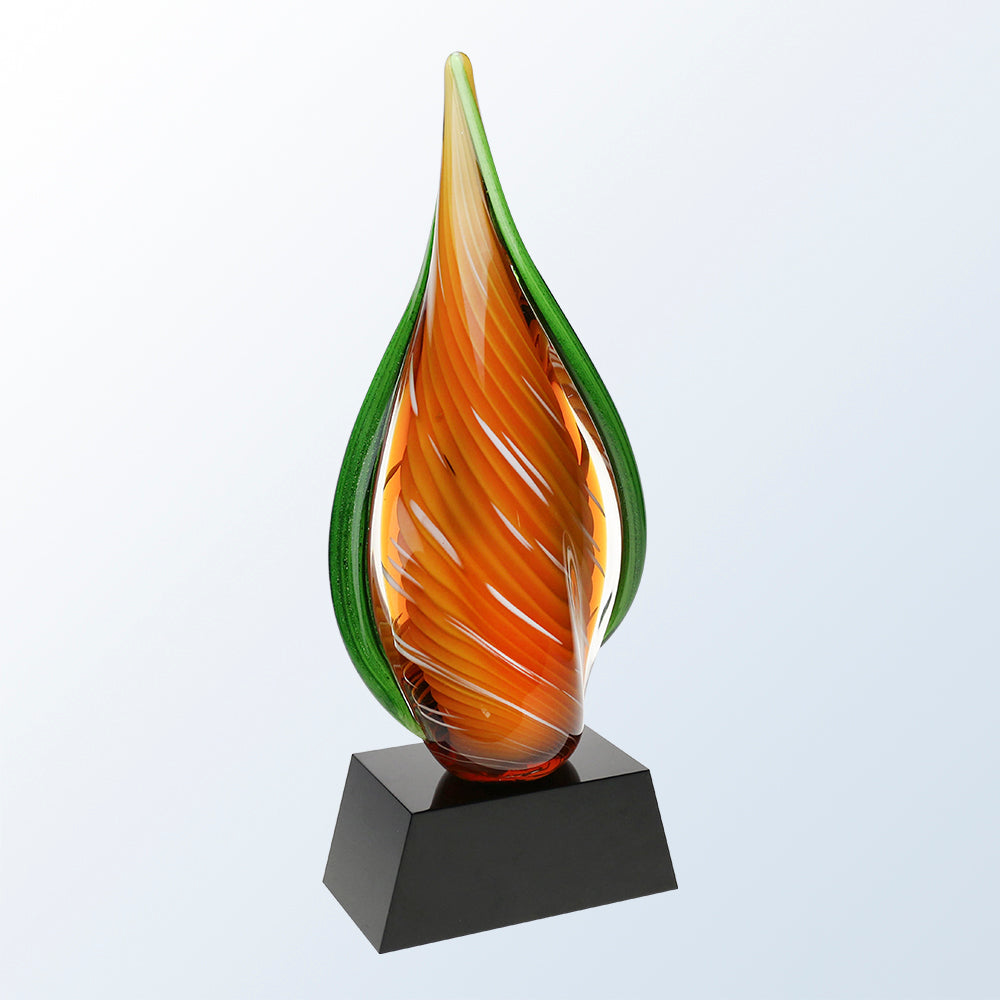 Orange Creamsicle Art Glass Award