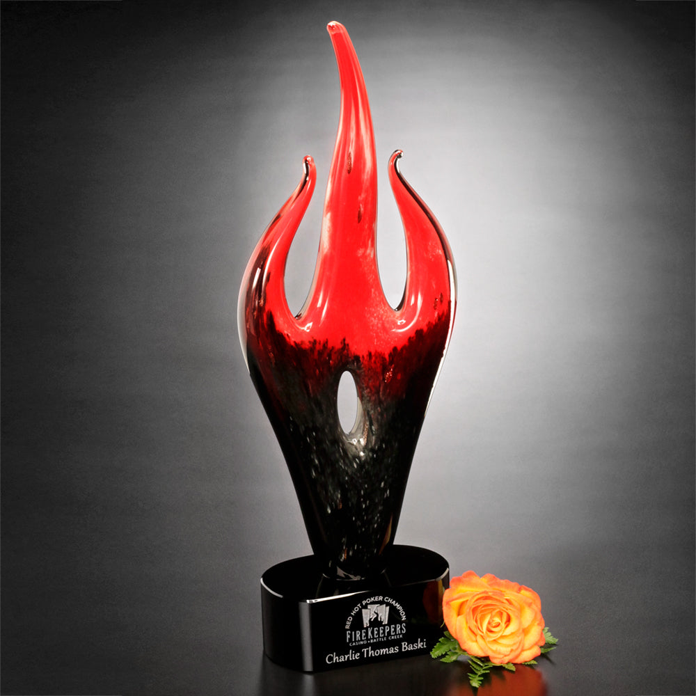 Red Flame Award 16" - Crystal D