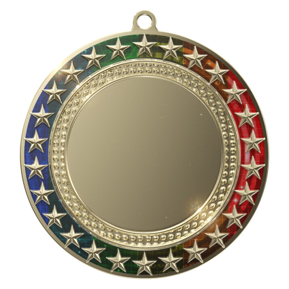 Radiant Star Multicolor Insert Medal