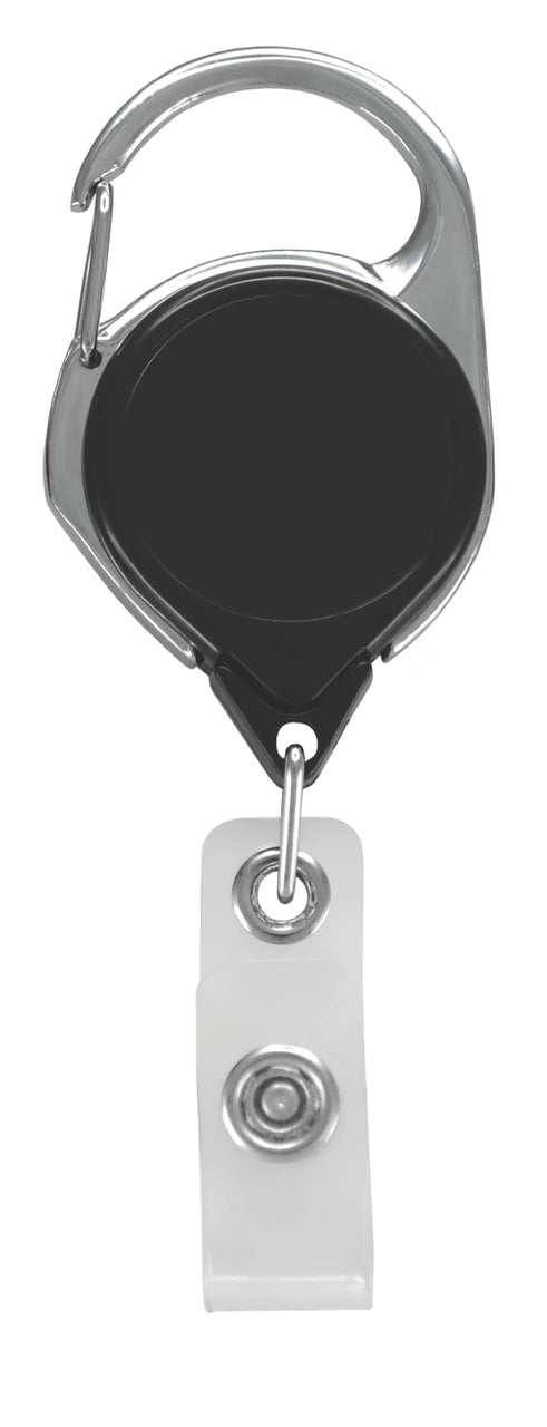 Carabiner Badge Reel w/ Belt Clip