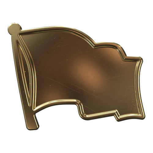 Gold Flag Lapel Pin Finding