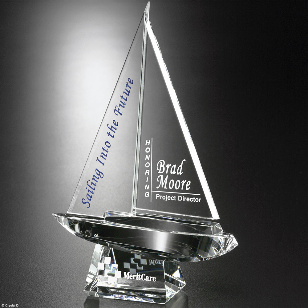 Spinnaker Award 8" - Crystal D