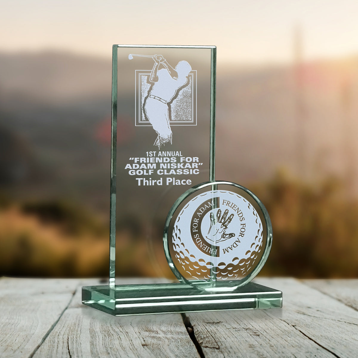 Sports Tower Award 7-1/2" - Crystal D