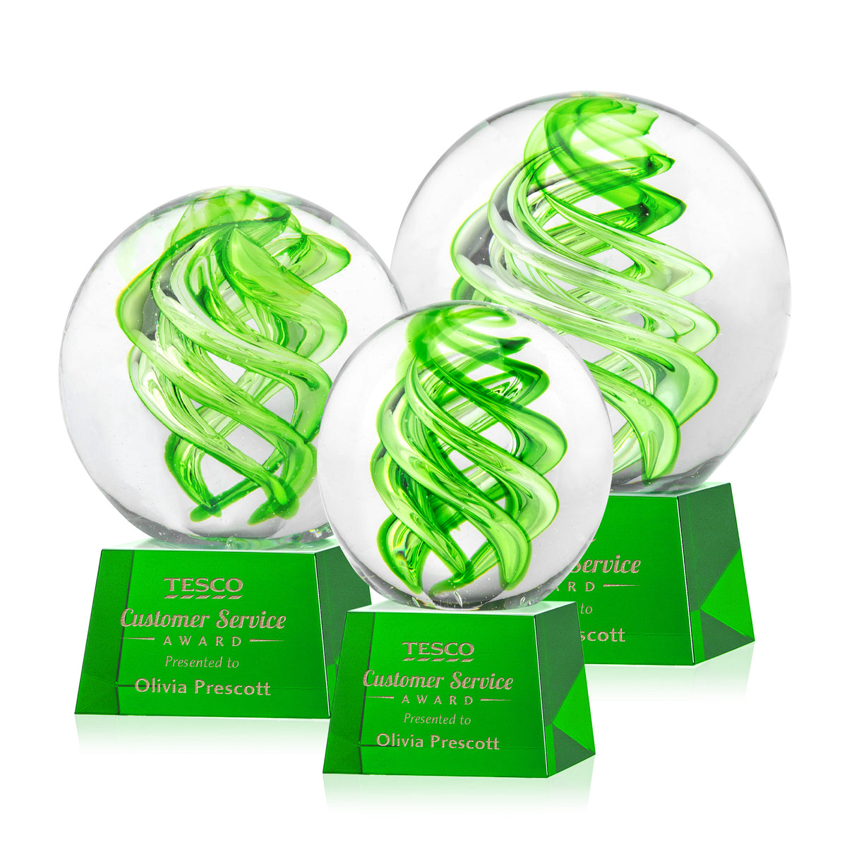Vortex Award on Robson Base - Green