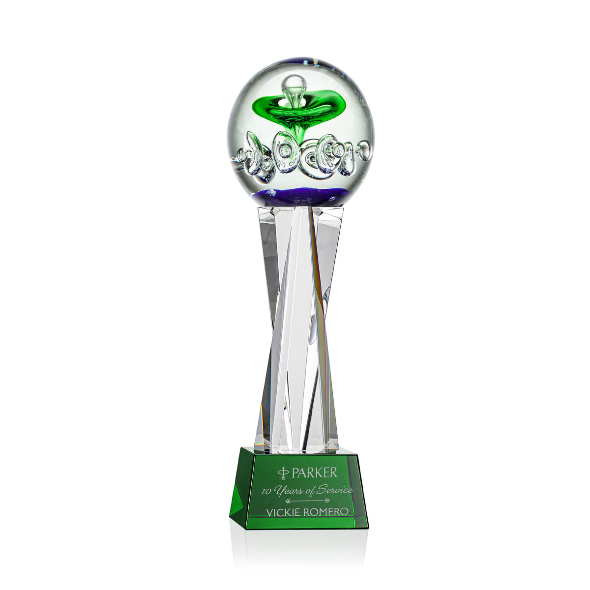Aquarius Award on Grafton Base - Green