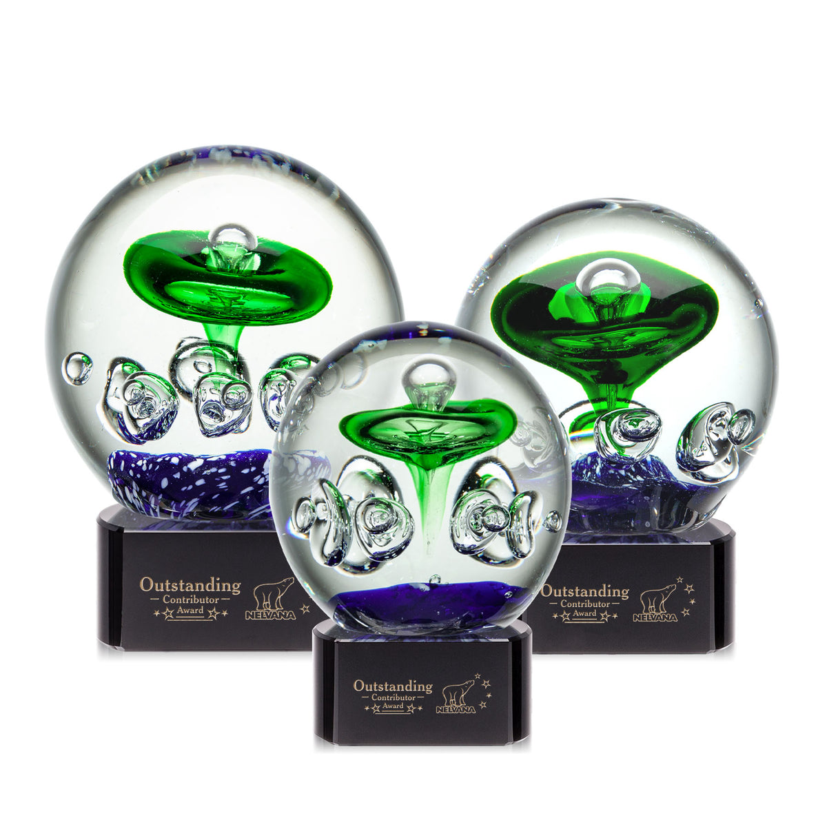 Aquarius Award on Paragon Base - Black