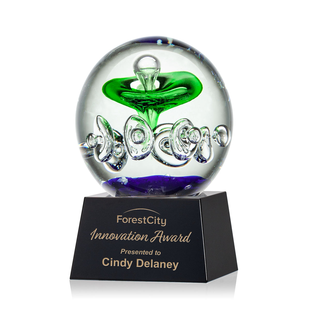 Aquarius Award on Robson Base - Black