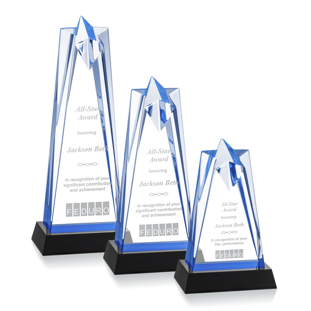 Rosina Star Award on Base - Blue — AWD370-LK