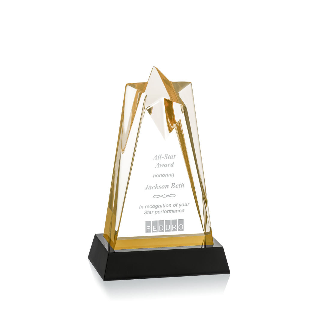 Rosina Star Award On Base - Gold