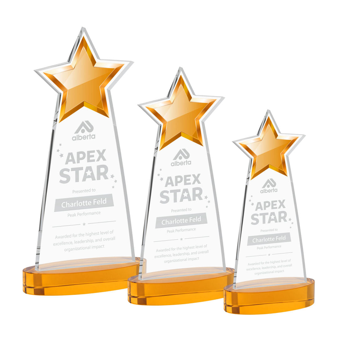 Starlite Award on Alberton Base - Amber — AWS4435-A