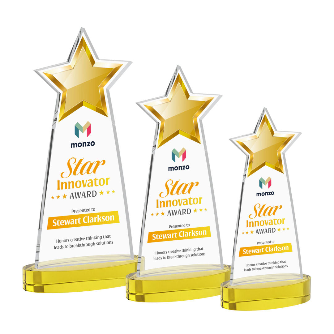 Starlite VividPrint™ Award on Alberton Base - Gold — AWV4435-D