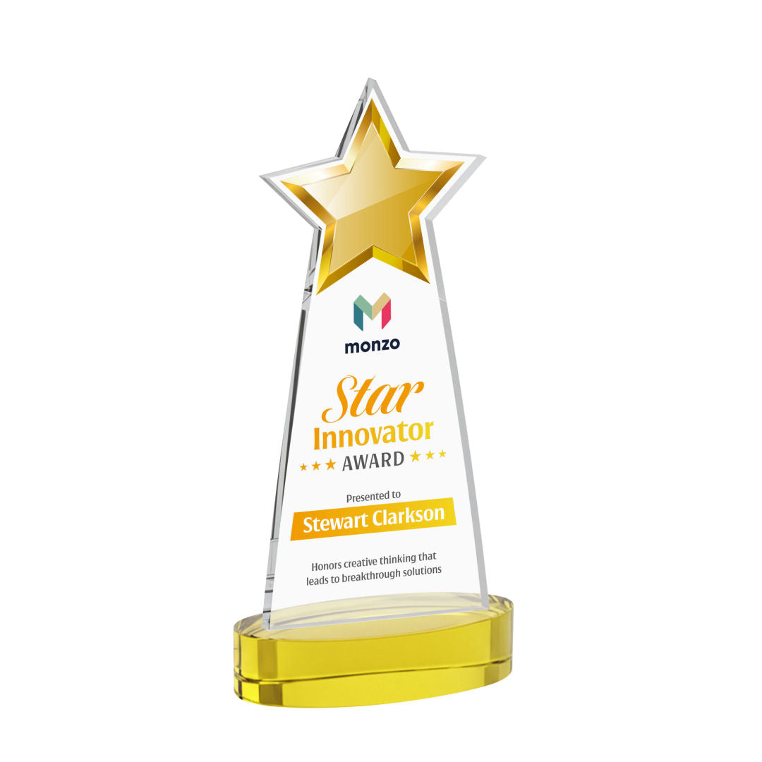 Starlite VividPrint™ Award on Alberton Base - Gold