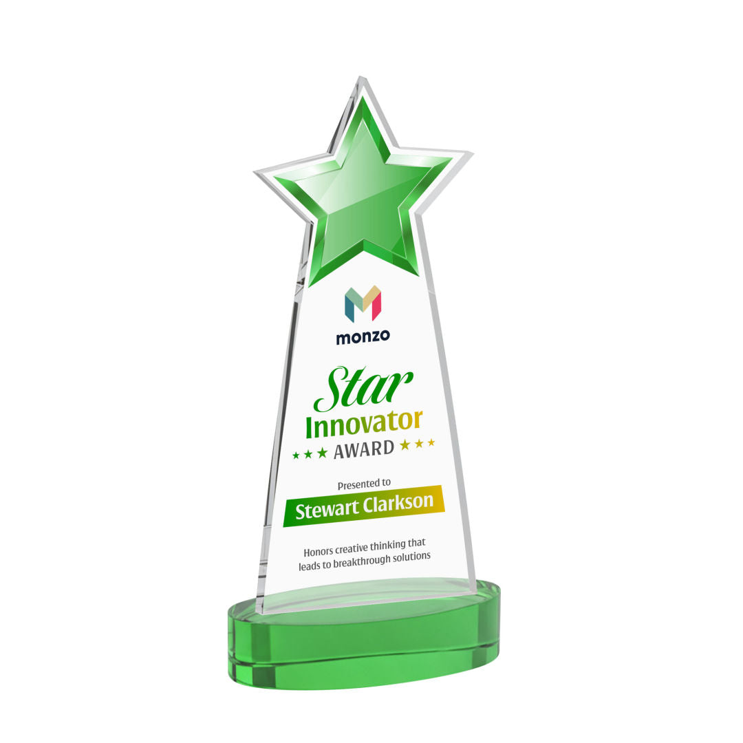 Starlite VividPrint™ Award on Alberton Base - Green