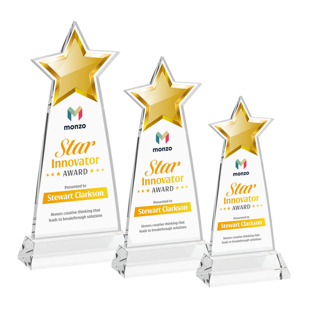 Starlite VividPrint™ Award on Hartford Base - Clear — AWV4436-C