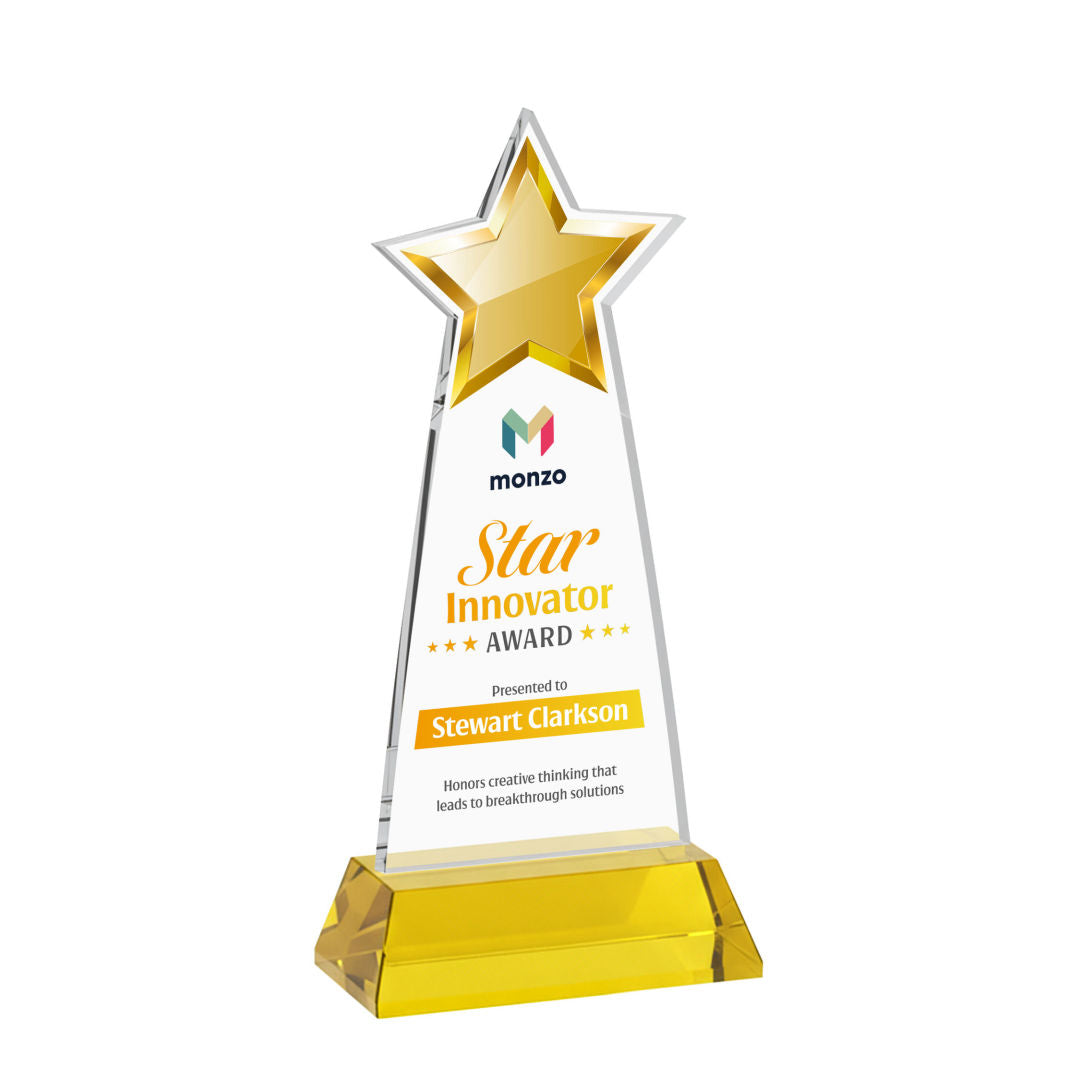 Starlite VividPrint™ Award on Hartford Base