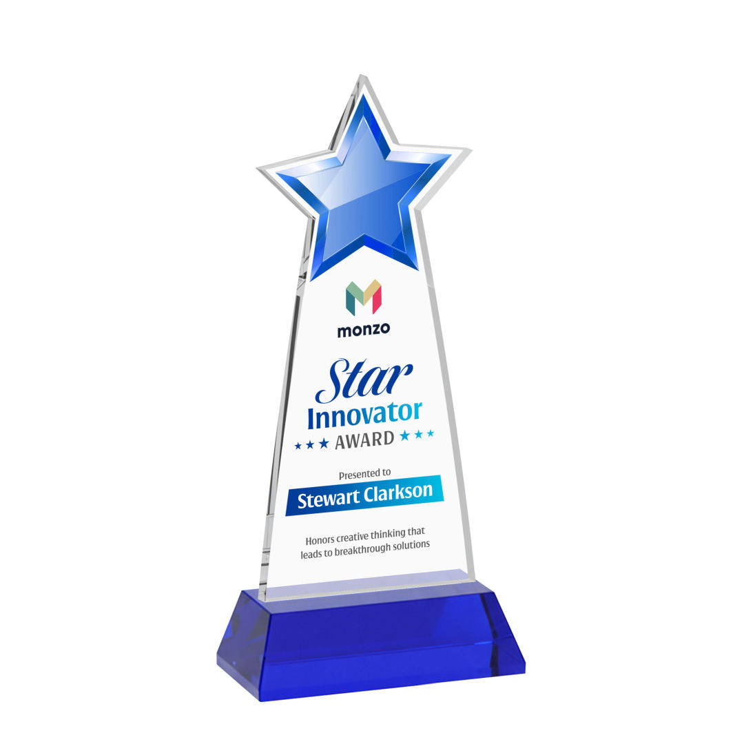 Starlite VividPrint™ Award on Hartford Base - Blue