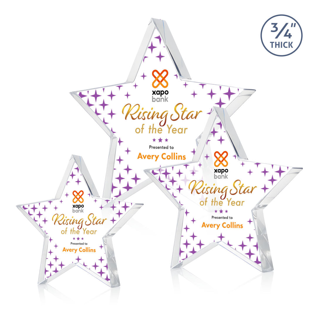 Esna Star VividPrint™ Award - Clear — DSV255