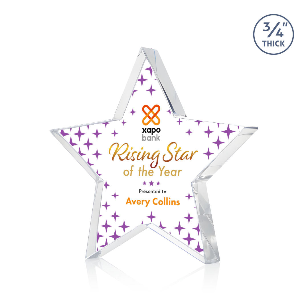 Esna Star VividPrint™ Award - Clear — DSV2553