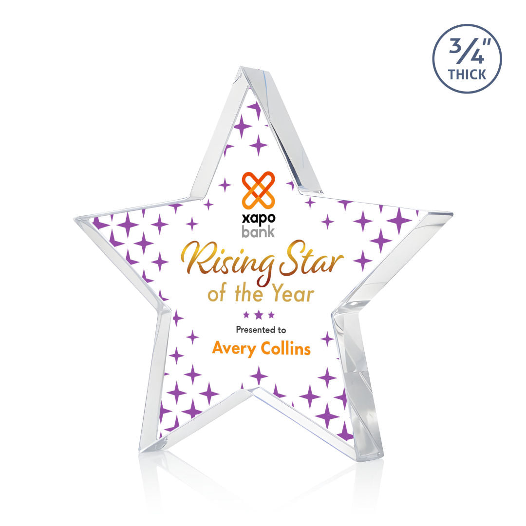 Esna Star VividPrint™ Award - Clear — DSV2554