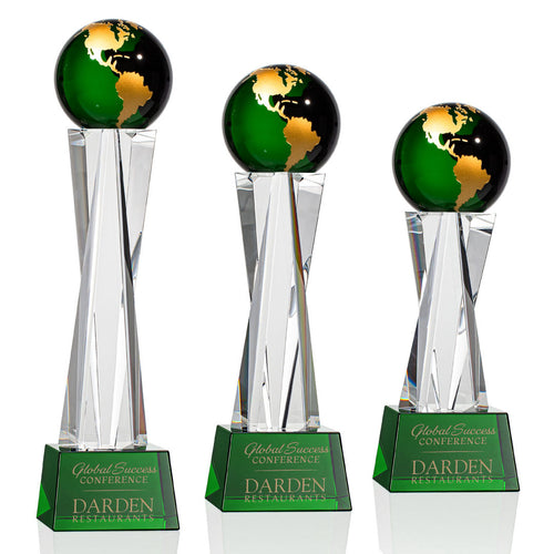 Havant Globe Award - Green/Gold