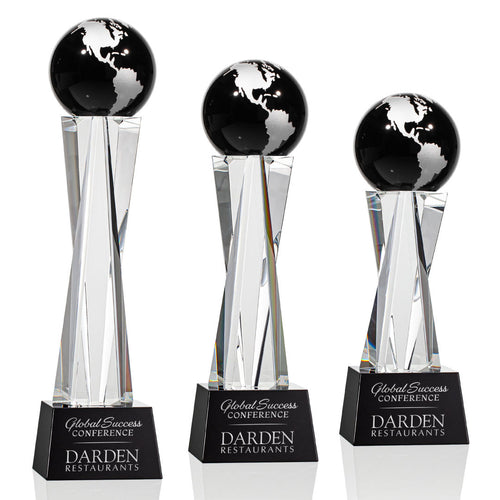Havant Globe Award - Black/Silver