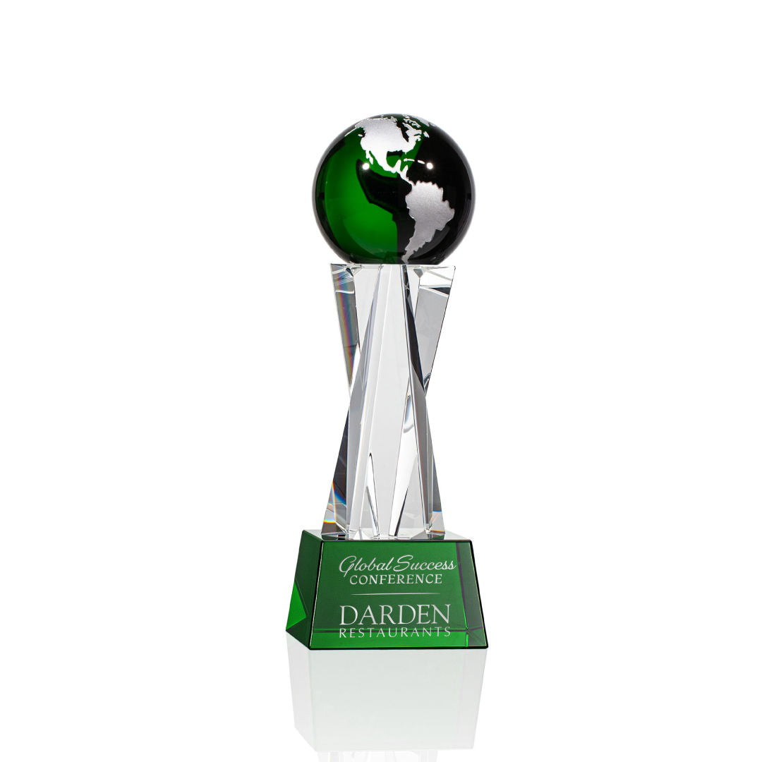 Havant Globe Award - Green/Silver