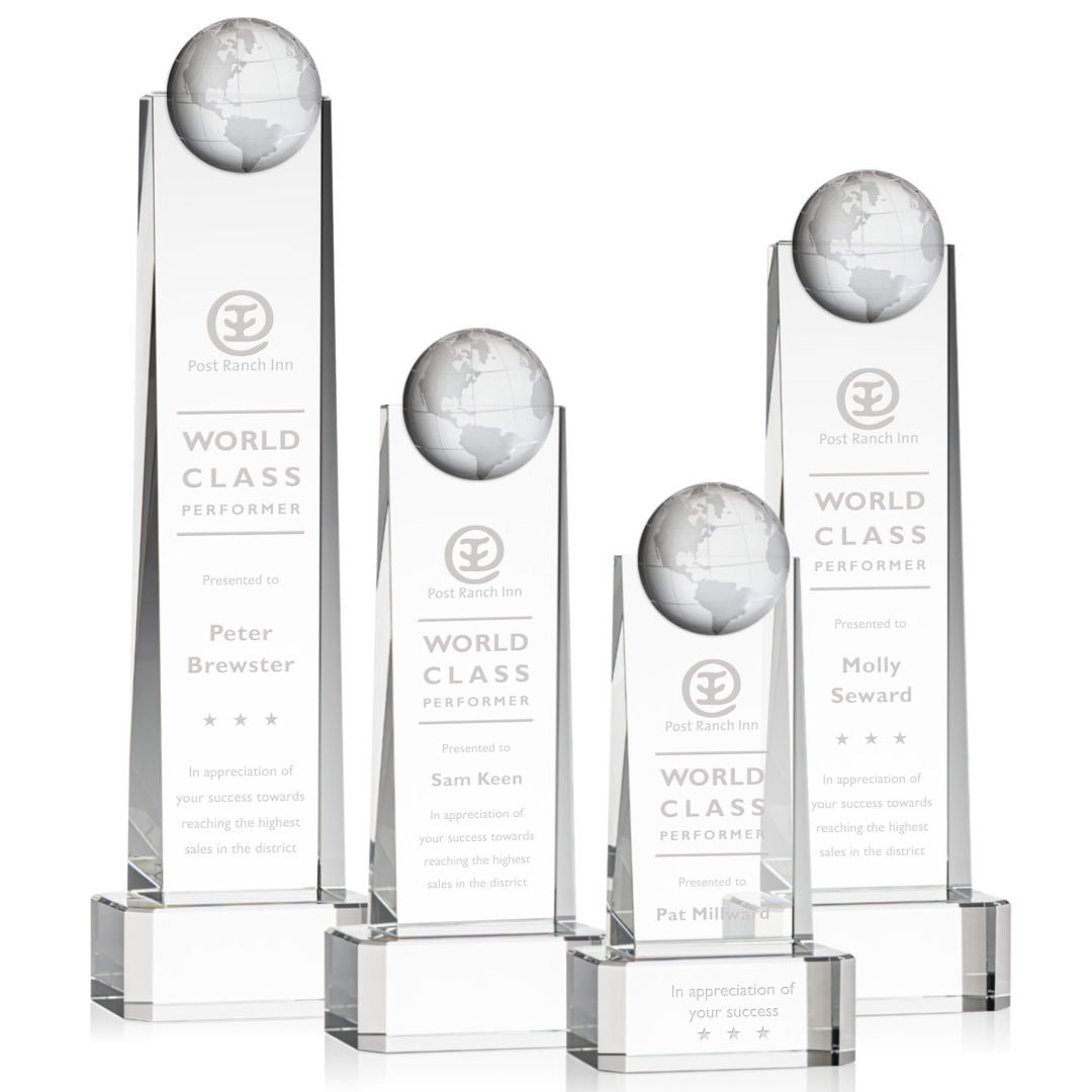 Sherbourne Globe Award on Base - Clear — OPG36_-C