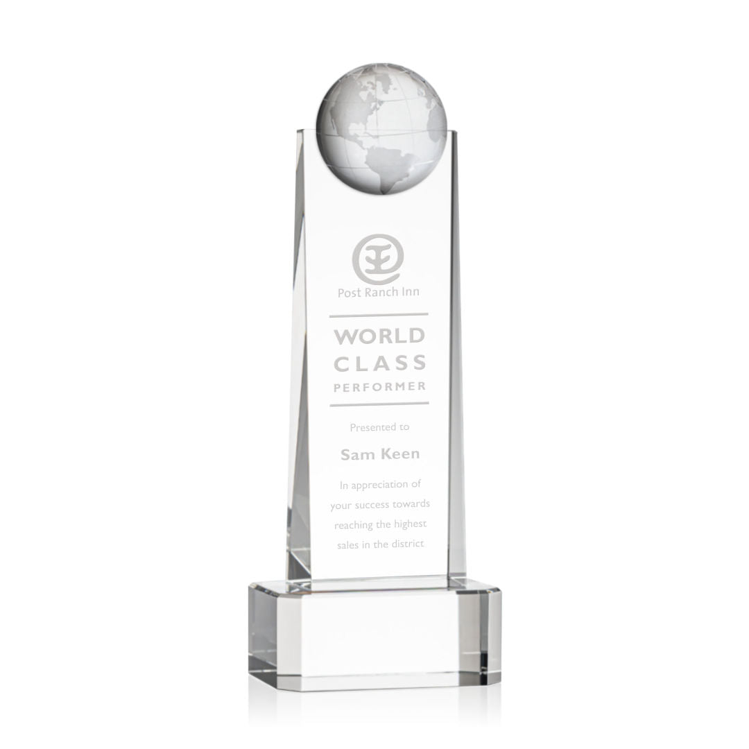 Sherbourne Globe Award on Base - Clear — OPG362-C
