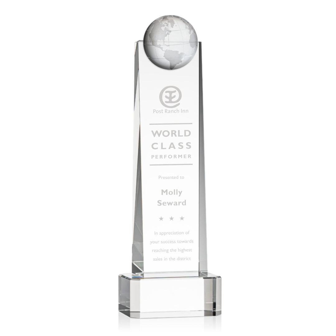 Sherbourne Globe Award on Base - Clear — OPG363-C