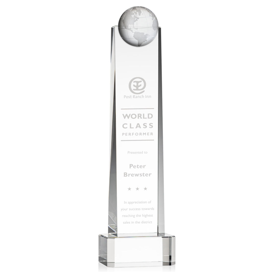 Sherbourne Globe Award on Base - Clear — OPG364-C