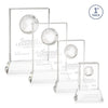 Ambassador Globe Award on Base - Clear