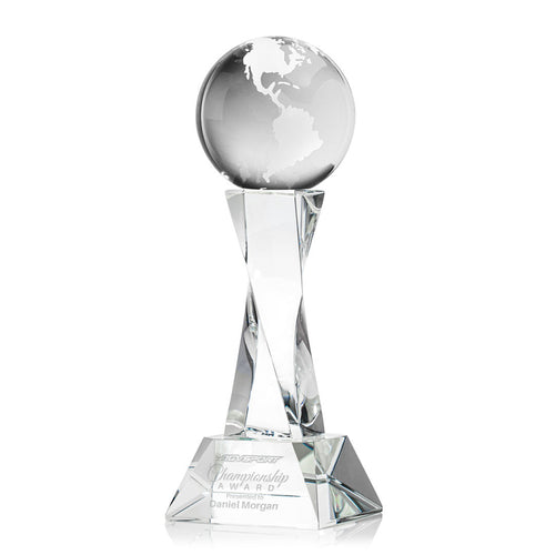 Globe Award on Langport Base - Clear
