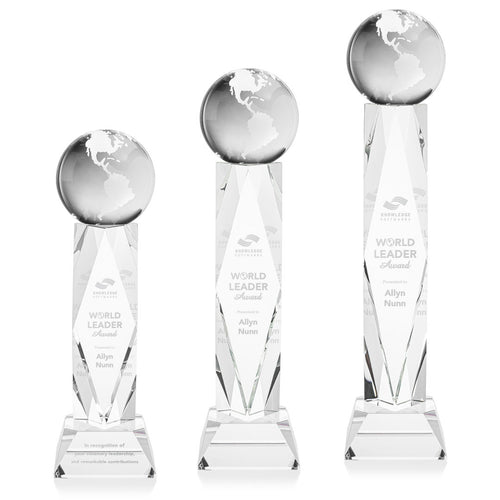 Globe Award on Toscana Base - Clear