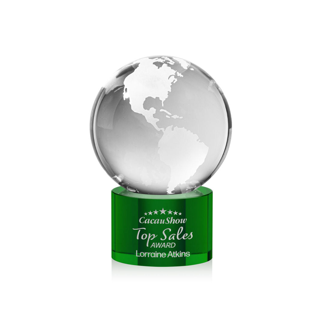 Globe Award on Marvel Base - Green