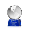 Globe Award on Robson Base - Blue