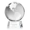Globe Award on Robson Base - Clear
