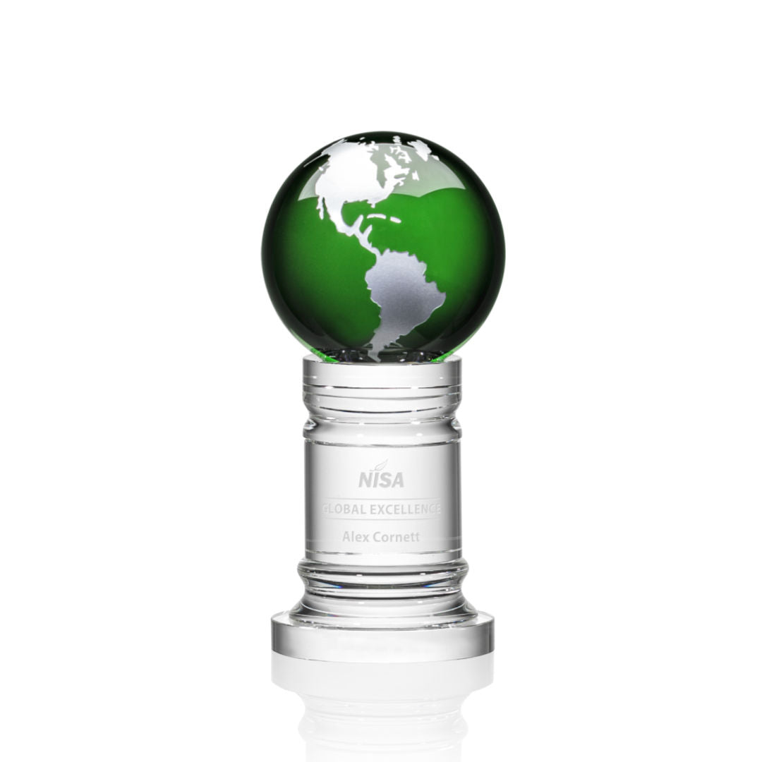 Colverstone Globe Award - Green/Silver — OPG613-GS
