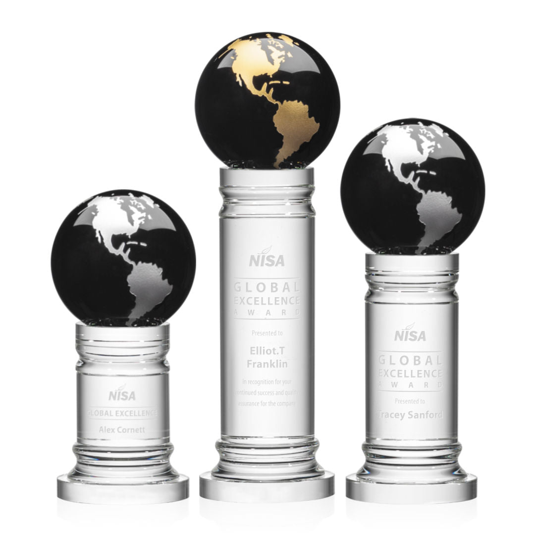 Colverstone Globe Award - Black/Gold — OPG613-KG