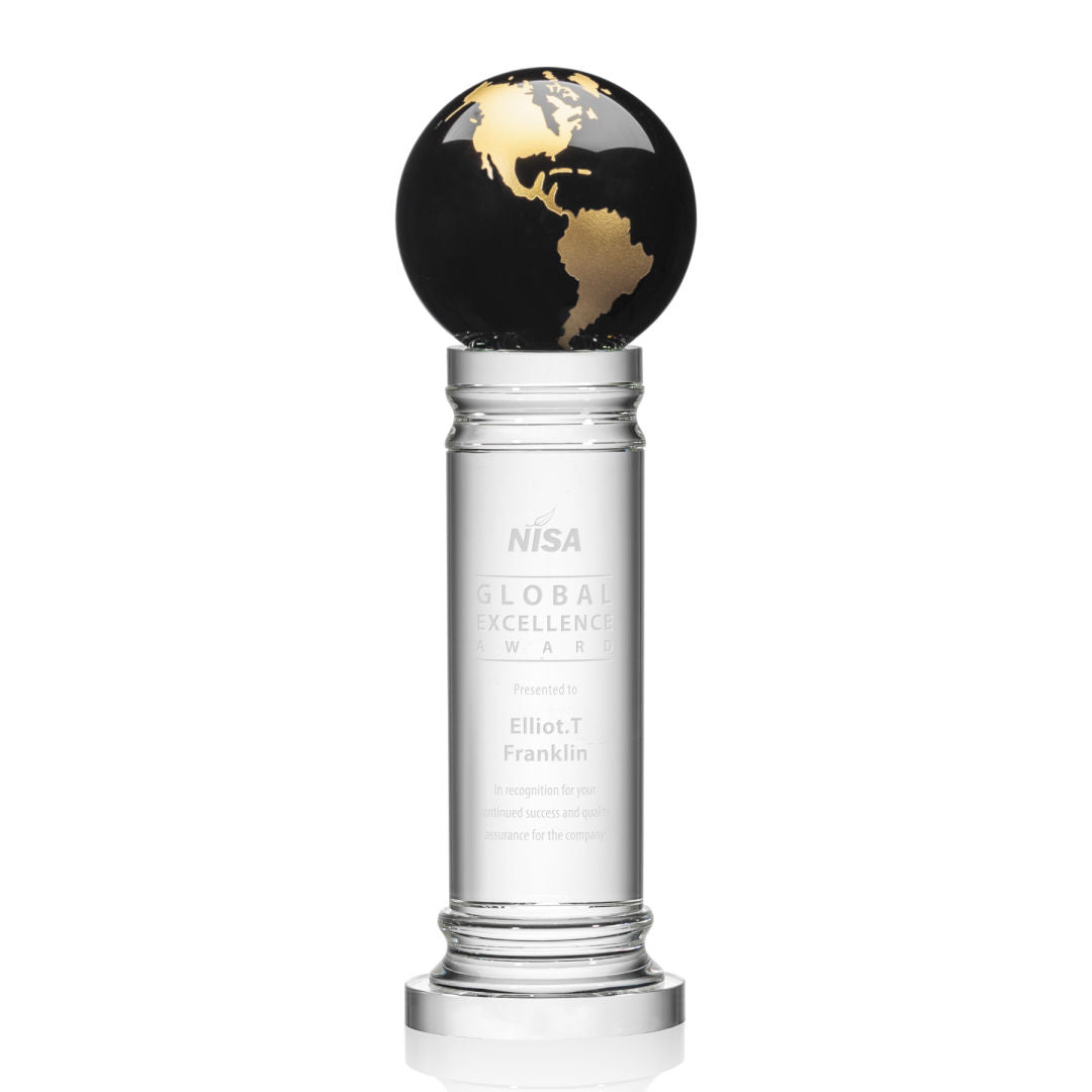 Colverstone Globe Award - Black/Gold — OPG6133-KG