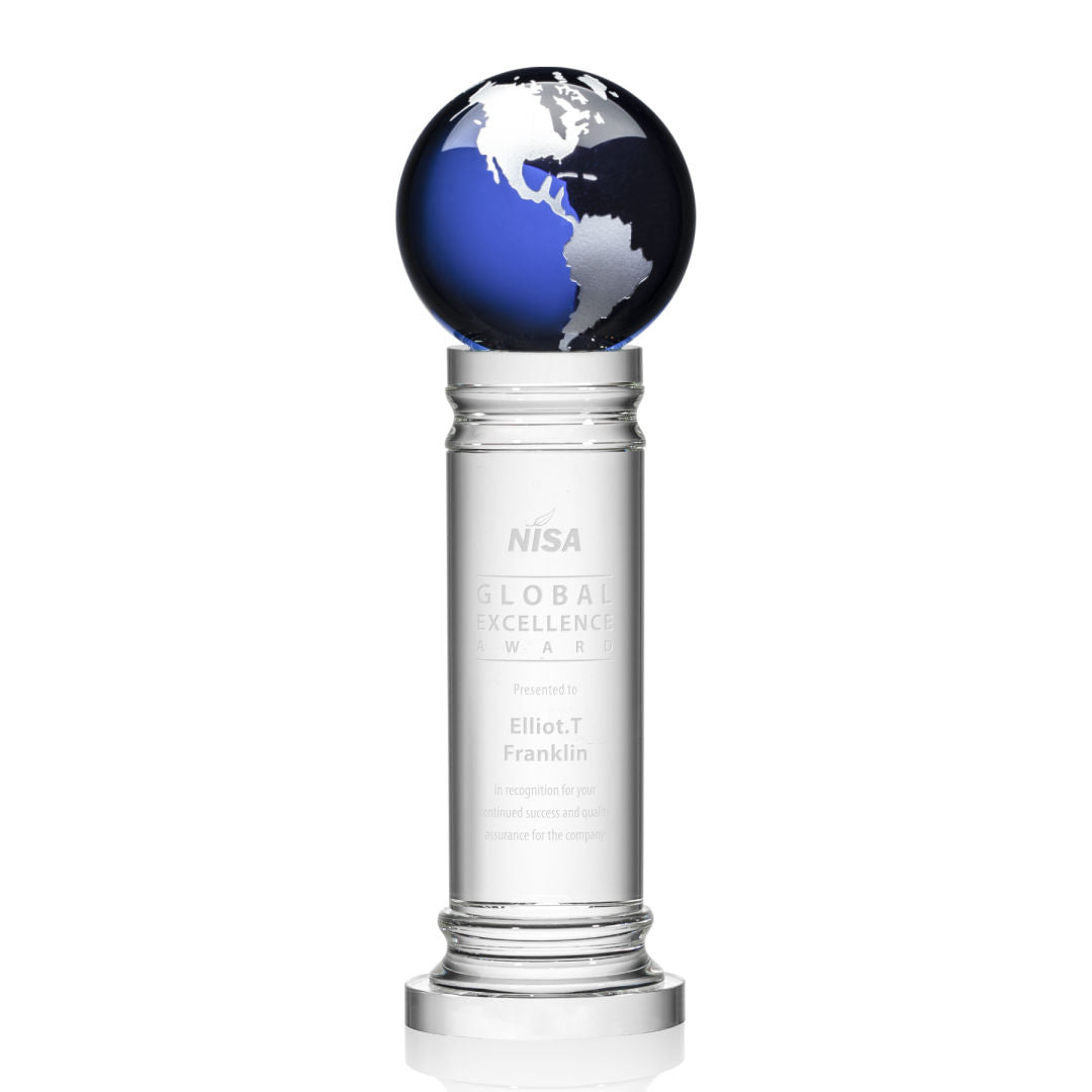 Colverstone Globe Award - Blue/Silver — OPG6133-LS