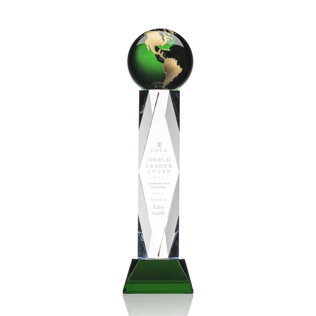 Ripley Globe Award - Green/Gold — OPG6142-GG