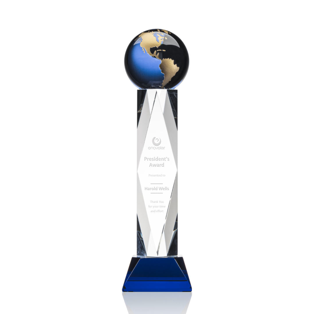 Ripley Globe Award - Blue/Gold — OPG6142-LG