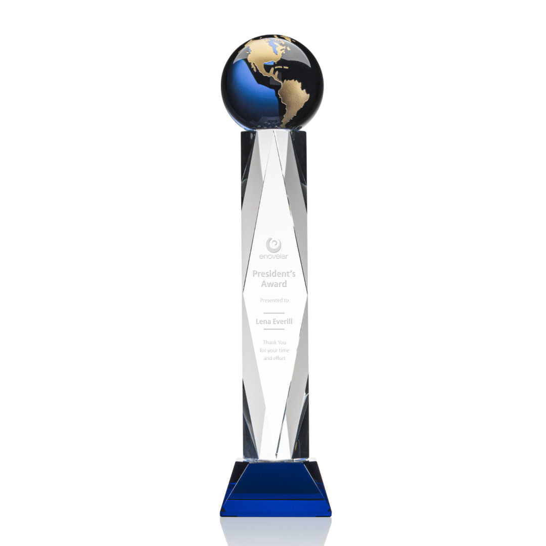 Ripley Globe Award - Blue/Gold — OPG6143-LG