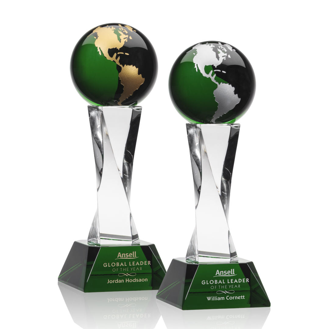 Langport Globe Award - Green — OPG623-G